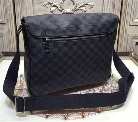 fake louis vuitton messenger bag black|lv messenger bag men black.